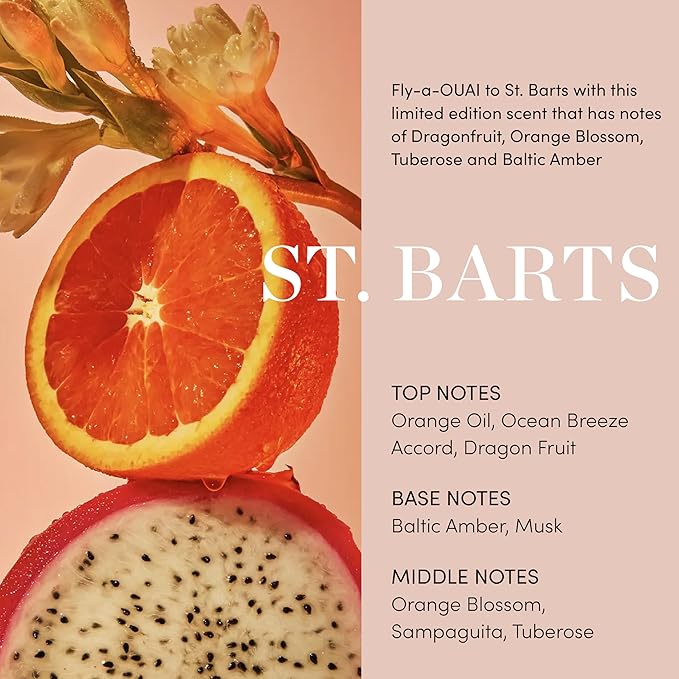 OUAI Body Cream, St. Barts - Hydrating Whipped Body Cream with Cupuaçu Butter, Coconut Oil and Squalane - Softens Skin and Delivers Healthy-Looking Glow - Sulfate-Free Skin Care (7.5 Oz) (Pack of 2)
