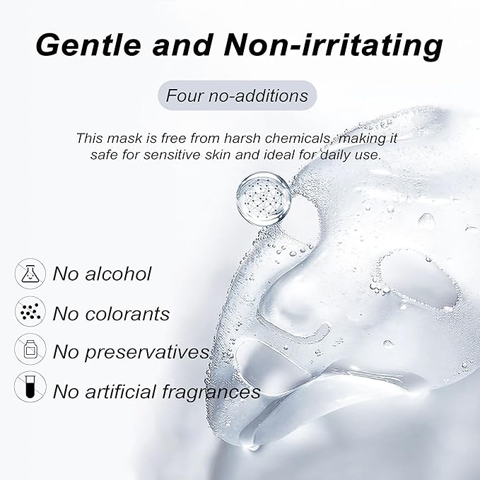8pcs Collagen Face Mask, Hydrogel Overnight Face Mask for Hydration & Soothing, Hydrogel Collagen Facial Mask, Face Masks Facial Masks Skincare