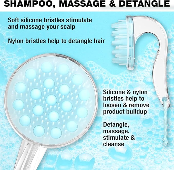 Conair Scalp Massager - Scalp Massager hair growth - Head Massager Scalp - Light Blue
