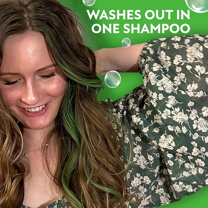 Fun In by Sun In Temporary Hair Color with Easy Brush Applicator for Kids, Teens & Adults - Washable One day color for Festivals, Events & Parties - All Hair Types