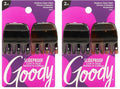 Goody Classics Medium Claw Clips, Black and Brown Colors - Great for Easily Pulling Up Your Hair - Pain-Free Hair Accessories for Women, Men, Boys and Girls, 2 Count (Pack of 2)