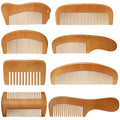 8 Pieces Wooden Comb for Men Wide Wooden Beard Handmade Anti Static Fine Teeth Combs No Snag Brush for Beard, Hair, Mustache