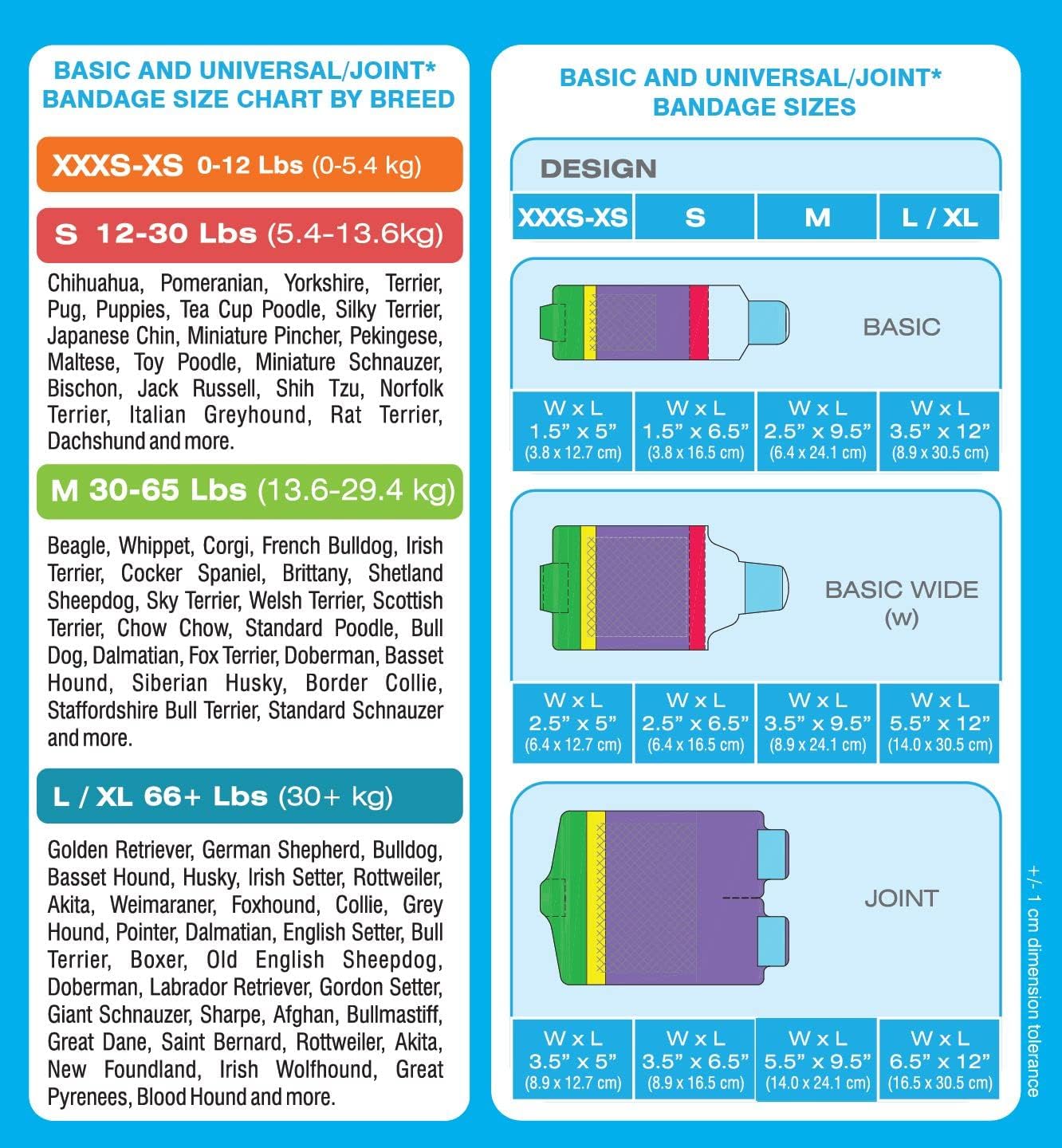 Basic Leg Bandages for Dogs, Cats, Pets -First- aid Non Adhesive Fur Friendly, Soft Stretch Wound Care, hot Spots, Fungus, Adjustable Fastening Strap Value Pack (LG/XL 12-Pack)