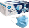 MED PRIDE Blue Medical Masks, Pack of 50 Face Masks, Disposable 3-Ply Earloop Masks, Breathable Non-Woven, Comfortable and Protective for Adults