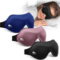 Sleep Masks for Women Men 3 Pack: Zero Eye Pressure Airplane Travel Essentials - 100% Blackout Eye Masks for Sleeping - Side Sleep Comfort Cover for Lash Extensions