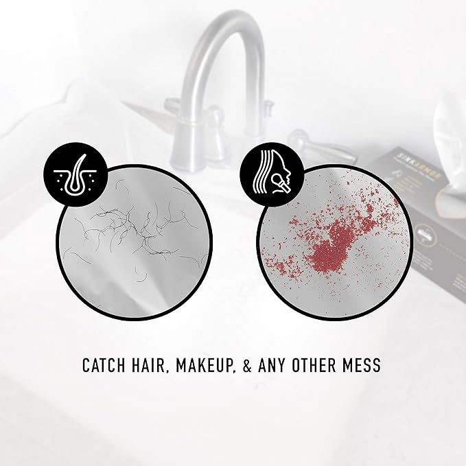Premium Barber Plastic Disposable Sink Guards - Beard Trimmer for Men Apron Cape & Beard Bib Alternative - Single Use - 20 Count