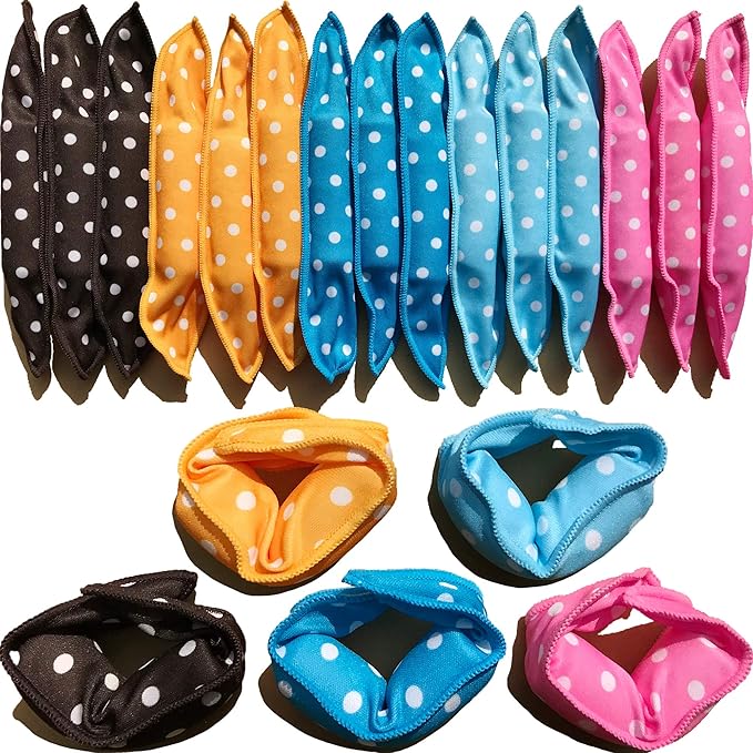 Aimin Hair Heatless Curlers, Soft Hair Curlers To Sleep In, Overnight Heatless Curls For Long Hair, No Heat Foam Curlers, Satin Sponge Rollers For Hair(20 pcs, dark colour) …
