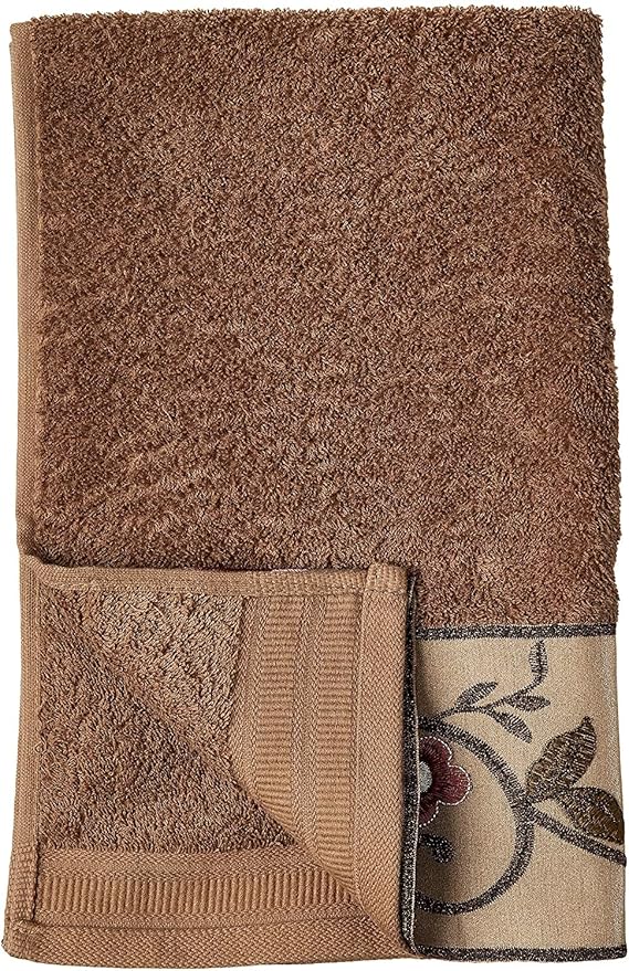 Zahari Home Larrisa Floral Bathroom Towel Set - 3 Piece Bath, Hand, and Wash Towels - Modern Classic Contemporary Decor With Beautiful Unique Design - Stylish Flower Set
