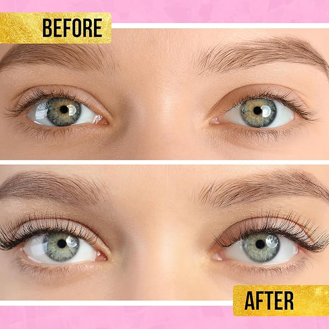 Eyelash Curler - 1pc Ombre Metallic Pink Gold Precision Lash Curler, Comfort Grip Lash Curler | Pro Beauty Tools for Effortless Eyelash Curling