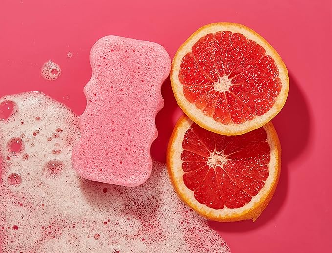 Spongeables Body Wash in a 20+ Wash Sponge, Sweet Grapefruit, 1 Count
