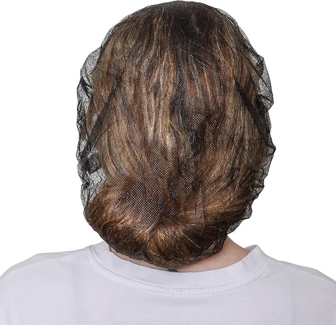 Unisex Polypropylene Bouffant Caps [100 | 1000 | BLACK | WHITE | BLUE | RED |ORANGE | GREEN | 21" | 24" | 28"]