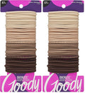 Goody Ouchless Hair Elastics – No Pull,No Breakage,Tangle-Free Hold for Thick,Curly,Coily & Textured Hair –,Blonde,Long-Lasting Ponytail Holders for Women & Men,37 Count (Pack of 2)