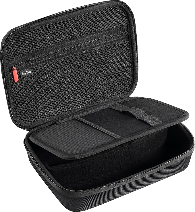 ProCase Hard Travel Case for Hair Clippers, Hair Cutting Barber Supplies Holder, Trimmer Organizer Storage Bag for Hatteker/Oneisal/Wahl 5Star/Andis Men Razor Guard Grooming Kits -Small & Black