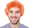 Unisex Polypropylene Bouffant Caps [100 | 1000 | BLACK | WHITE | BLUE | RED |ORANGE | GREEN | 21" | 24" | 28"]