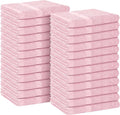 Avalon Towels Salon Towel - Pink Hand Towels Bulk Pack of 24 - 100% Cotton Absorbent Spa, Facial & Gym Towel for Working Out - 16x27 Inches (Not Bleach Proof)