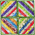 Square Pot Holders for Kitchen hot Pads 100% Cotton Set of 4 Heat Resistant for BBQ/Cooking/Baking/Grilling/Microwave/Barbecue