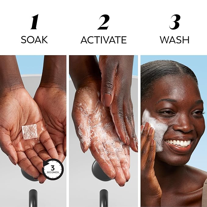 Olay Face Wash, Retinol Cleansing Melts, Fragrance-Free, Daily Use Gentle Cleanser, For All Skin Types, Travel Size, Water-Activated to Clean, Tone, and Refresh, 64ct (2 Pack x 32ct)