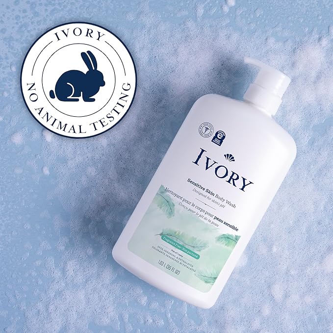 Ivory Body Wash, Designed for the Whole Family, Gentle Formula, Free of Dyes Heavy Perfumes Parabens Phthalates & Silicones, Designed for Skin's pH, Fragnance-Free, 35 oz