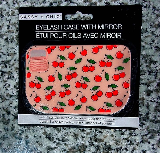 Sassy + Chic Lash-O-Holic Compact and portable eyelash case with mirror