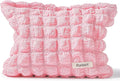 Makeup Bag, Bubble Cloud Travel Cosmetic Bag Organizer, Large Capacity Toiletry Make Up Bags with Zipper for Women and Girls, Pink
