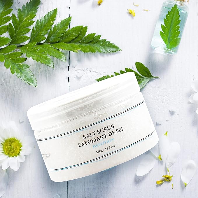 Vivo Per Lei Dead Sea Salt Scrub - Body Exfoliating Scrub with Dead Sea Minerals - Sea Salt for Hands, Feet & Body - Body Scrub to Gently Exfoliate Skin - Pack of 2