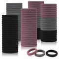 CÉLLOT 100PCS Hair Ties for Women, No Crease Elastic Hair Ties, 4cm Diameter Seamless Nylon Hair Bands, Normal Ponytail Holders, Cameo Tone