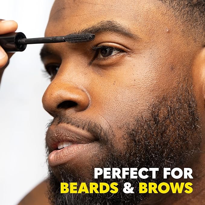 The Beard Club 1 Day Temporary Beard Dye for Men - Dark Brown Beard, Mustache & Eyebrow Color for a Fuller, Well-Defined Look, Water & Sweat Resistant, Up to 30 Applications, 0.3 fl oz