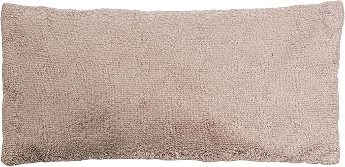 Splash Home Beads Pebble Non Slip Bath Pillow Luxurious Cushion Spa for Bathtub, Hot Tub, Jacuzzi, with 2 Strong Suction Cups, Supports Neck and Shoulders, 13 x 3.5 x 5.5 Inches, Taupe