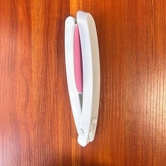 Daily Lotion Applicator for Back and Body - Self Tanner and Sunscreen Applicators for Lotion and Tanning Oils Smooth EVA Pad and Foldable Curved Handle,Easy to Carry (Pink)