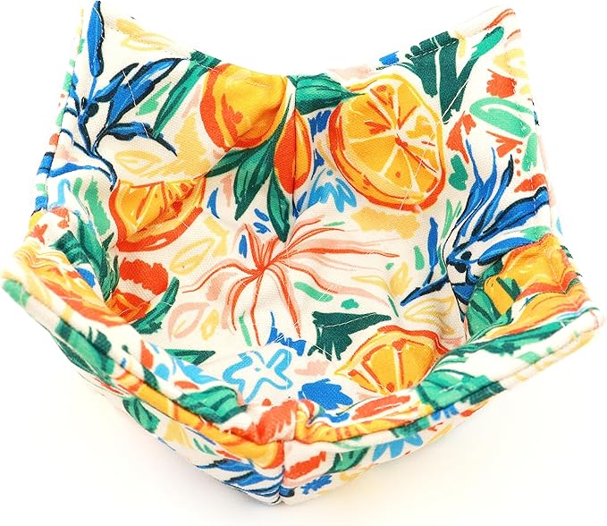 Cotton Microwavable Bowl Cozy, Microwave-Safe Hot Bowl Holders, Soup Bowl Cozy Bowl Hot Pads (U)