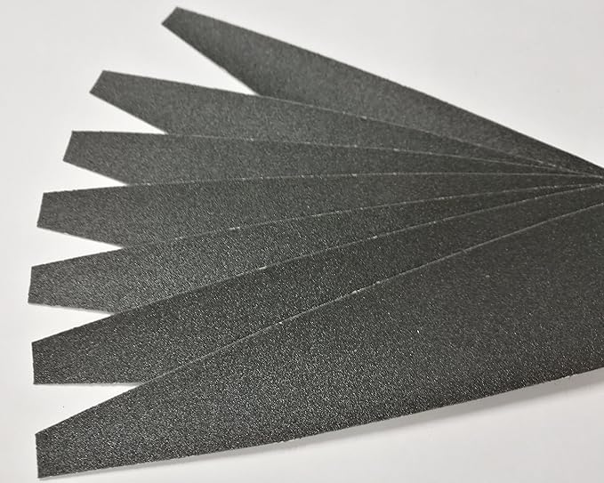 DISPOSABLE PEDICURE FOOT FILE REFILL PADS, 180 GRIT, BLACK, 50 COUNT (180 GRIT, BLACK)