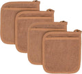 RITZ Terry Pocket Mitt & Hot Pad: Unparalleled Heat Resistant, Durable 100% Cotton – Ergonomically Designed for Optimal Grip – Easy-Care Machine Washable – 4-Pack, Copper