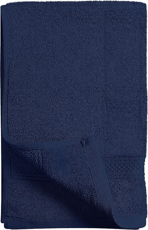 Utopia Towels [6 Pack Premium Hand Towels Set, (16 x 28 inches) 100% Ring Spun Cotton, Ultra Soft and Highly Absorbent 600GSM Towels for Bathroom, Gym, Shower, Hotel, and Spa (Navy Blue)