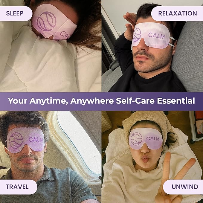 Body Restore Heated Eye Mask 5 Pack – Easter Basket Stuffers, Easter Birthday Gifts for Women & Men, Steam Warm Compress for Dry Eyes, Stye Eye Treatment, Eye Patch – Lavender