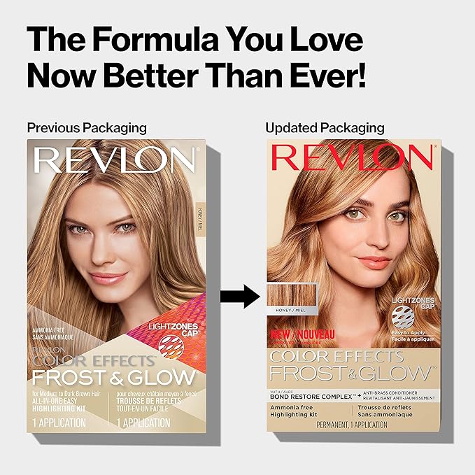 Revlon Color Effects Highlighting Kit, Permanent Hair Dye, For Balayage, Frosting, & Ombre Styling, Ammonia & Paraben Free, 30 Honey, 8 Oz (Pack of 1)