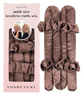 Small Heatless Curls Overnight Hair Curlers Rollers for Short Medium Hair to Sleep in, No Heat Curls Overnight Blowout Flexi Rods, Satin Heatless Curlers Curling Set for Fine Thin Hair