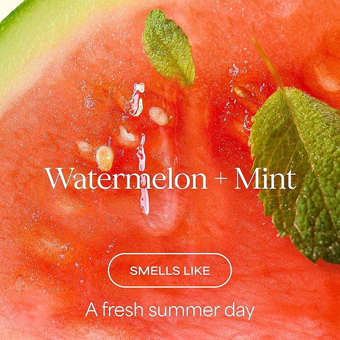 RAW SUGAR Watermelon Mint Refresh Gentle & Hydrating Body Wash, 20 Fl Oz (Pack of 1), Moisturizing & Refreshing Bath & Shower Gel, Vegan, Formulated without SLS/SLES & Parabens