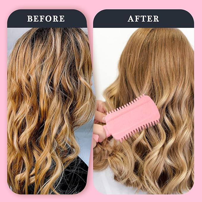 Curl Defining Brush Pink, Volume Curly Hair Brush for Effortlessly Detangling Shaping and Styling Women's Curls, Waves & Coils, Curly Hair Products, Reduce Frizz
