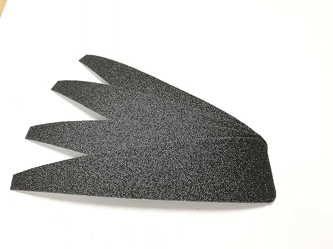 DISPOSABLE PEDICURE FOOT FILE REFILL PADS, 100 GRIT, BLACK, 50 COUNT (100 GRIT, BLACK)
