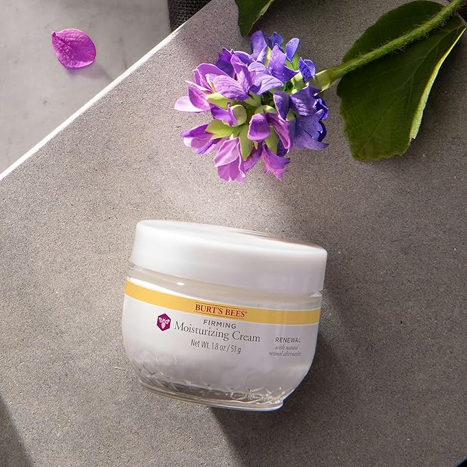 Burt's Bees Renewal Firming Face Cream, Anti-Aging Retinol Alternative, Moisturizing Natural Origin Skin Care, 1.8 Ounce
