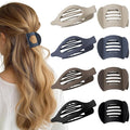 8 Pack Flat Hair Clips for Women, Matte Flat Claw Clips for Thick & Thin Hair No-Slip Strong Hold Hair Barrettes, French Duckbill Styling Accessories for Women