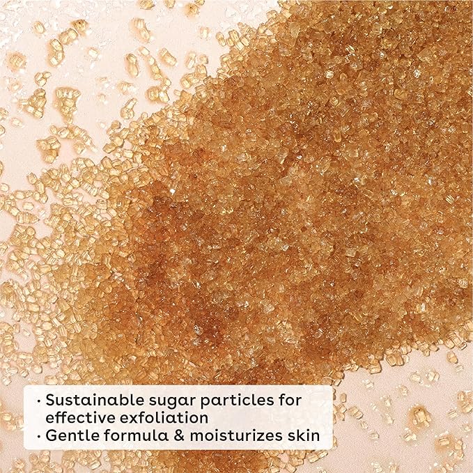 eos Cashmere Skin Collection Pre-Shave Scrub- Vanilla Cashmere, Exfoliating Body Scrub, Vanilla Body Scrub, Hydrating, Shea Sugar, 7 fl oz
