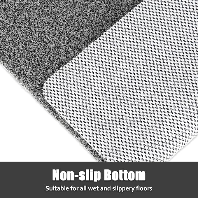 Shower Mat Bathtub Mat Non-Slip - 32x32 Inch, Soft Comfort Bath Mat with Drainage Holes, PVC Loofah Massage Bathmat for Shower, Tub, Bathroom, Wet Areas, Quick Drying