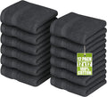 Utopia Towels 12 Pack Premium Wash Cloths Set, 12 by 12 Inches, 100% Cotton Ring Spun, Highly Absorbent and Soft Feel Essential Washcloths for Bathroom, Spa, Gym, and Face, Grey