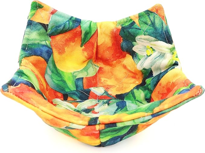 Cotton Microwavable Bowl Cozy, Microwave-Safe Hot Bowl Holders, Soup Bowl Cozy Bowl Hot Pads (U)