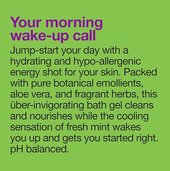 Alba Botanica Very Emollient Body Wash, Sparkling Mint, 32 Oz