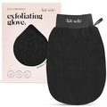 Kitsch Exfoliating Glove 1pc – Korean Exfoliating Mitt & Deep Exfoliating Body Scrubber for Shower, Bath | Body Exfoliator Glove, Dead Skin Remover | Skin Care for Smooth Skin - Black