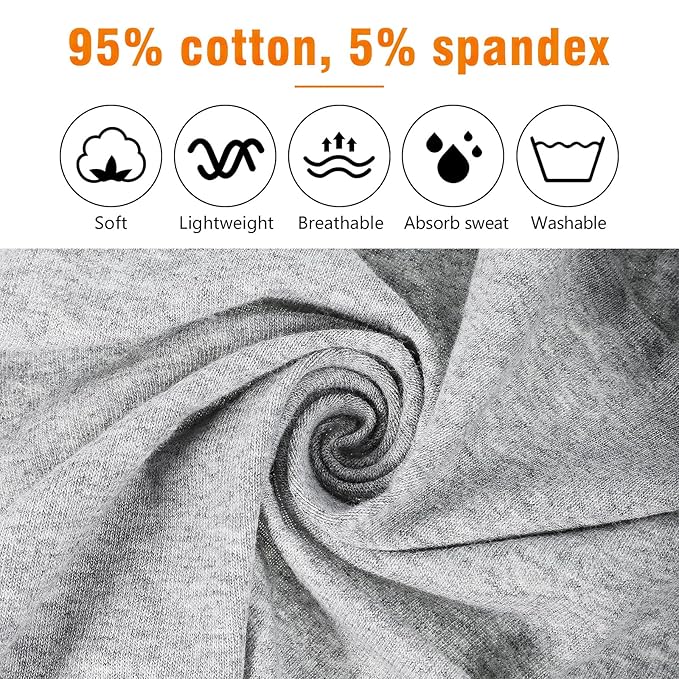 Cotton Wide Headbands for Workout Yoga, 9.3x4.7inch Non-Slip Headband for Mother's Day Sports Gift Large Thick Head Bands for Running Daily Wear