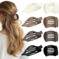 8 Pack Flat Hair Clips for Women, Matte Flat Claw Clips for Thick & Thin Hair No-Slip Strong Hold Hair Barrettes, French Duckbill Styling Accessories for Women
