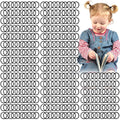 CÉLLOT 360PCS Black Elastic Hair Ties,2cm in Diameter No Crease Finger Rubber Hair Elastics,Small Thin Hair Ponytail Holders Hair Accessories for Women Girls Toddlers Kids